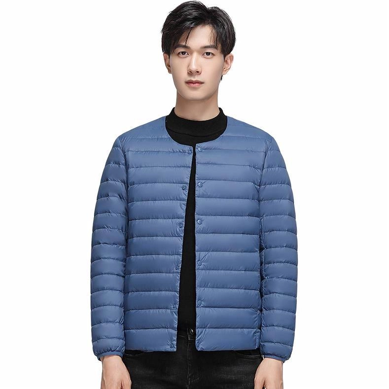 雅鹿 轻薄内胆纯色百搭羽绒服 男款