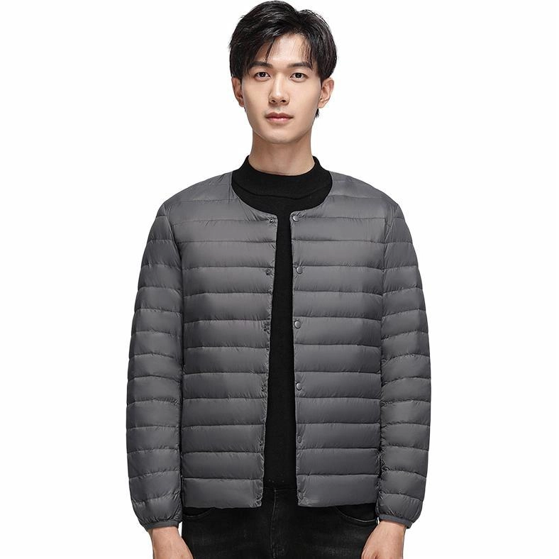 雅鹿 轻薄内胆纯色百搭羽绒服 男款