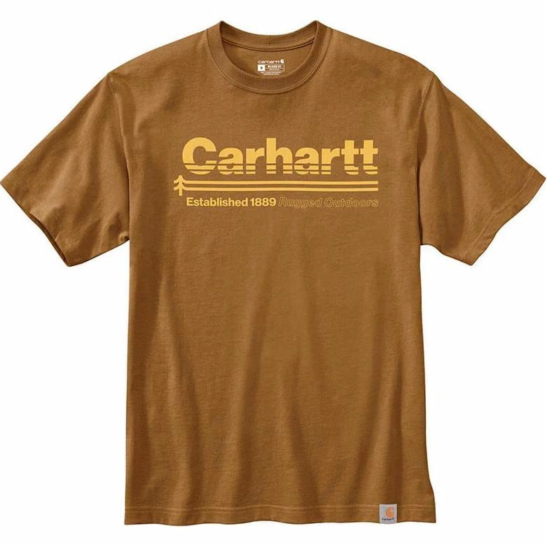 Carhartt 105754 Relaxed Fit Heavyweight Short-Sleeve Outdoors Graphic T-Shirt T