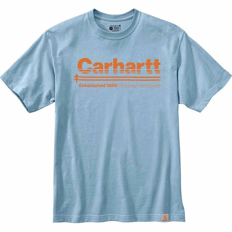 Carhartt 105754 Relaxed Fit Heavyweight Short-Sleeve Outdoors Graphic T-Shirt T