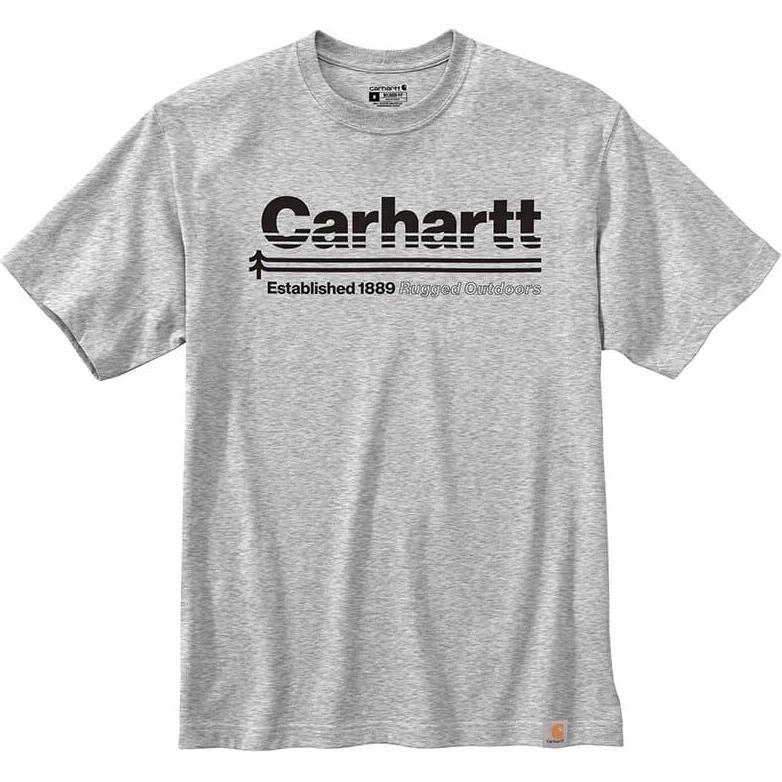 Carhartt 105754 Relaxed Fit Heavyweight Short-Sleeve Outdoors Graphic T-Shirt T