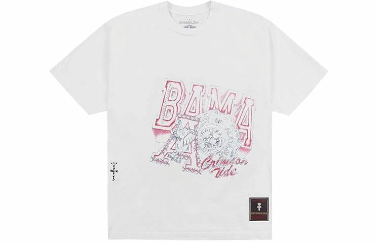 Travis Scott x Mitchell Ness UNIVERSITY OF ALABAMA LOGO SS24 T