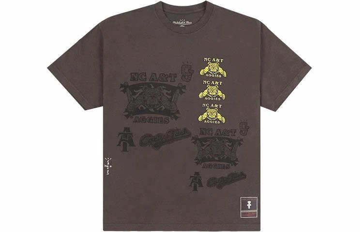 Travis Scott x Mitchell Ness SS24 NC AT UNIVERSITY LOGOT