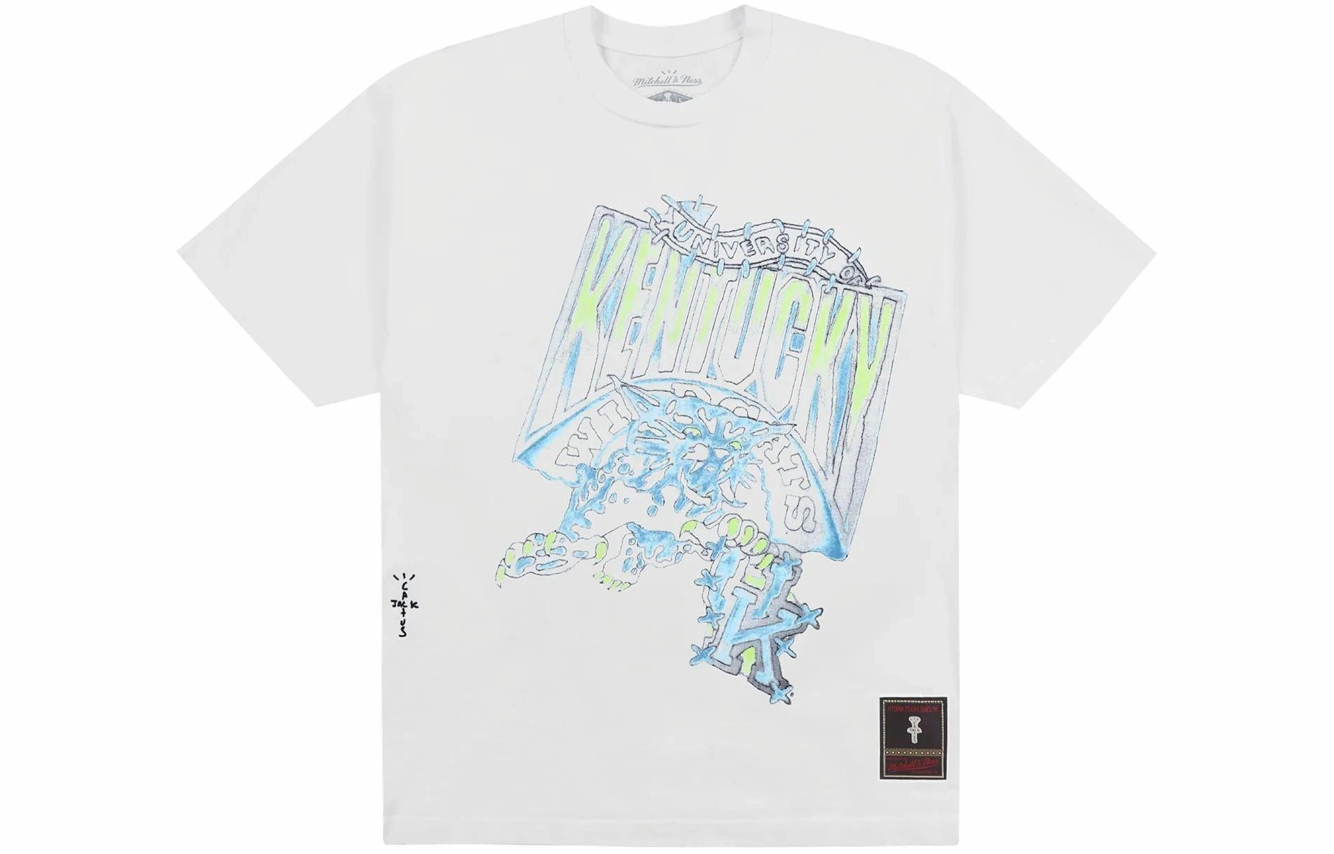Travis Scott x Mitchell Ness SS24 UNIVERSITY OF KENTUCKY logoT