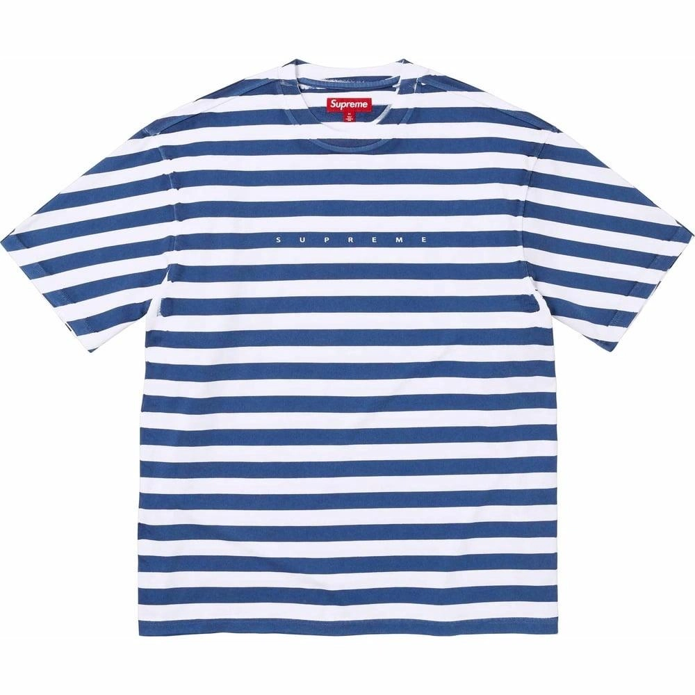 Supreme SS24 WEEK15 OVERPRINT STRIPE SS TOP T
