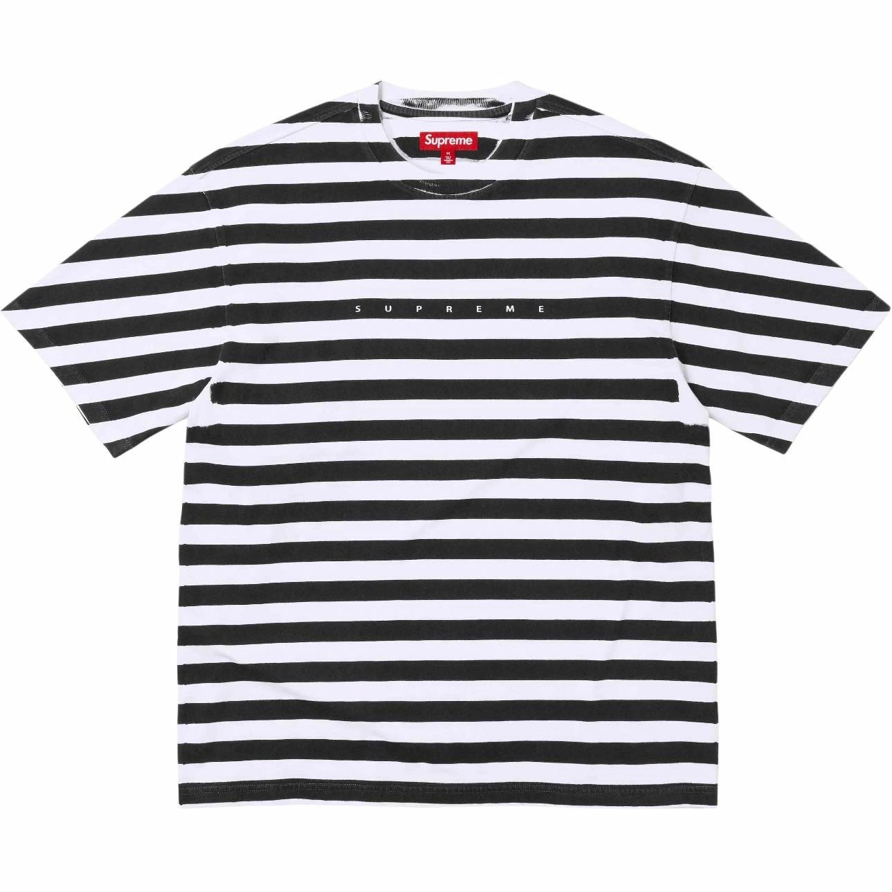 Supreme SS24 WEEK15 OVERPRINT STRIPE SS TOP T