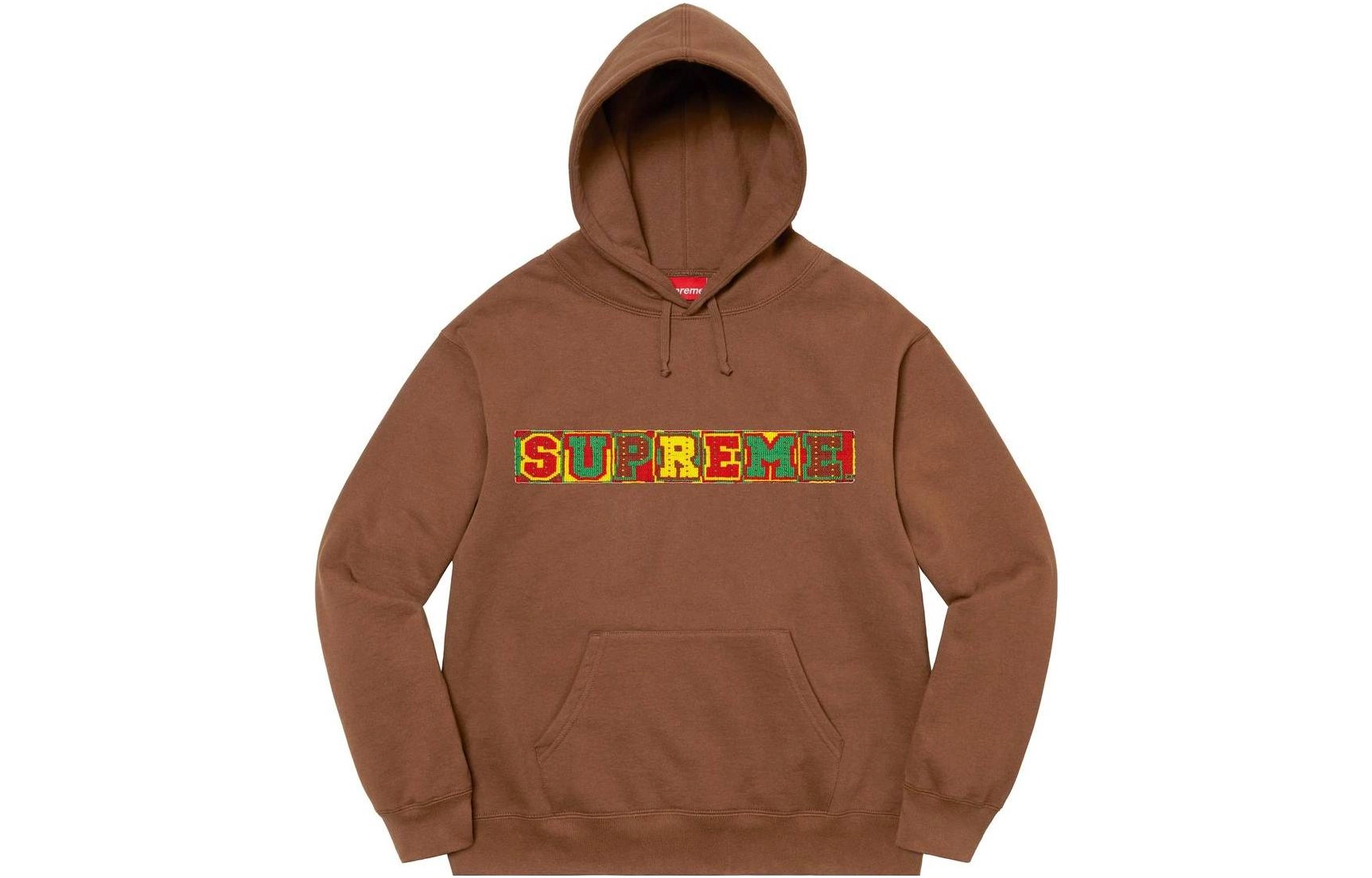 Supreme SS23 Week9 BEADED HOODED SWEATSHIRT Logo