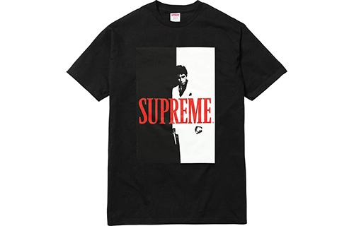 Supreme FW17 x Scarface Split Tee Black T