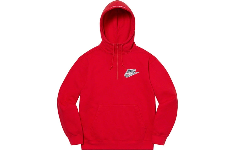 Supreme SS21 Week 3 x Nike Half Zip Hooded Sweatshirt Logo