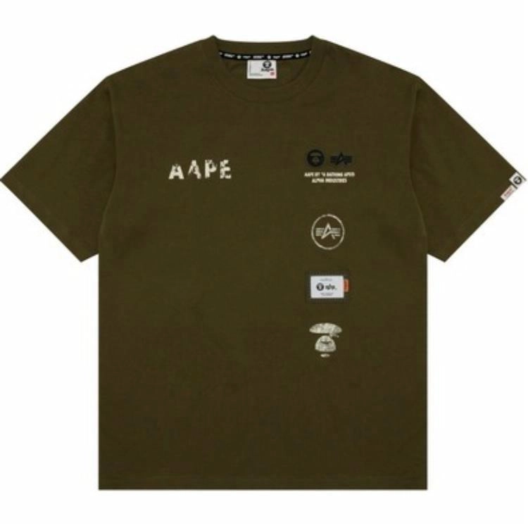 Aape x ALPHA INDUSTRIES SS25 logoT