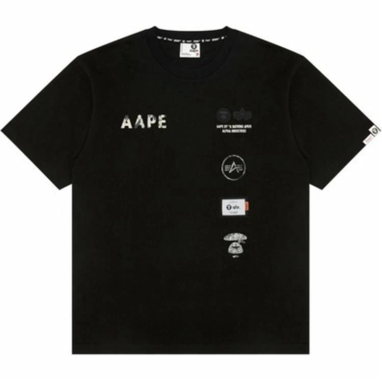 Aape x ALPHA INDUSTRIES SS25 logoT