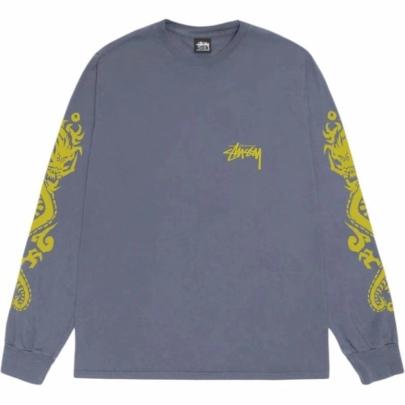 Stussy SS24 DRAGONS LS TEE PIGMENT DYED T
