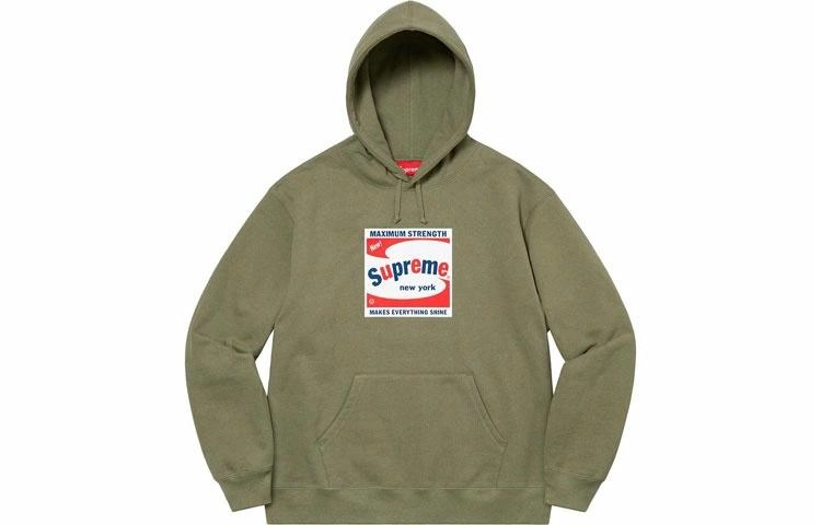Supreme SS21 Week 3 Shine Hooded Sweatshirt Logo