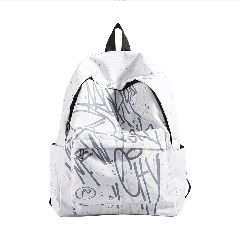 凡思曼 高级通勤百搭 防水布 双肩包 中号 女款 粉色/蓝色/灰色