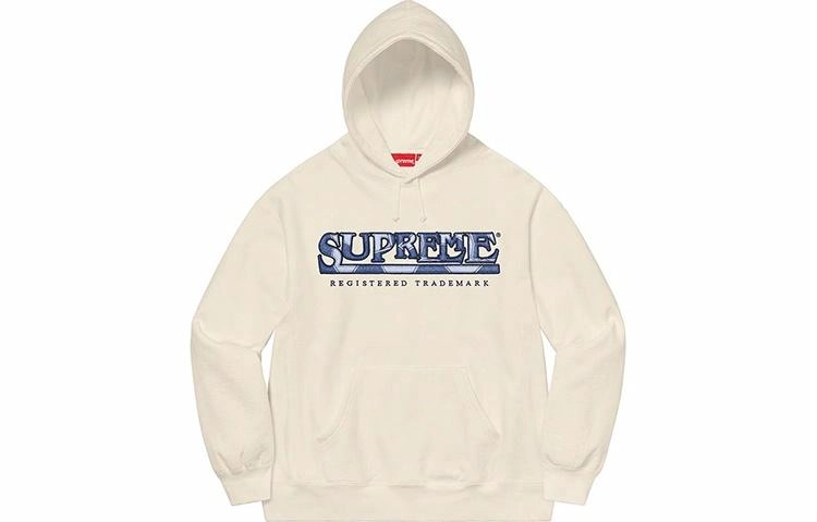 Supreme SS21 Week 17 Denim Logo Hooded Sweatshirt