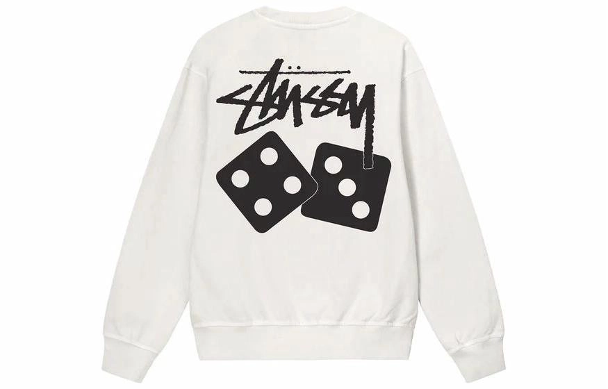 Stussy Dice Pigment Dyed Crew Logo