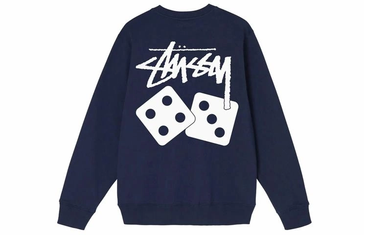 Stussy Dice Pigment Dyed Crew Logo