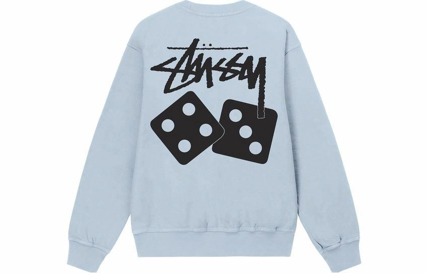 Stussy Dice Pigment Dyed Crew Logo