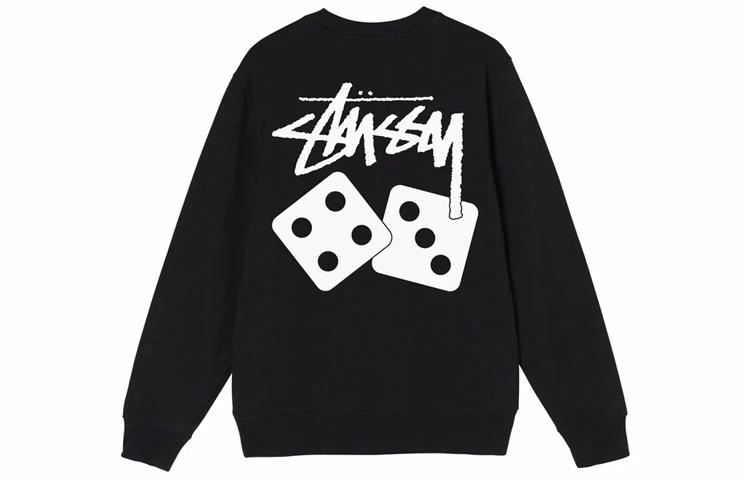 Stussy Dice Pigment Dyed Crew Logo
