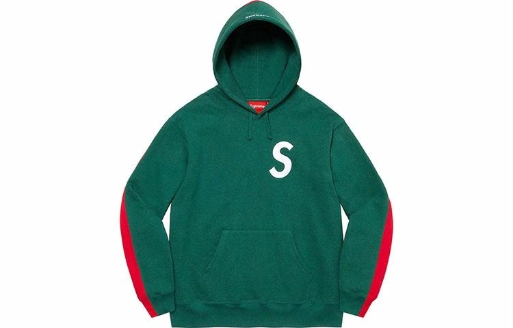 Supreme Week 5 S Logo Split Hooded Sweatshirt