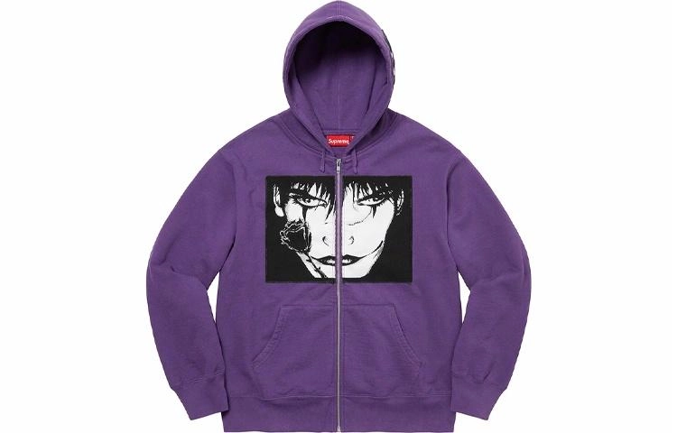 Supreme Week 4 x The Crow Zip Up Hooded Sweatshirt
