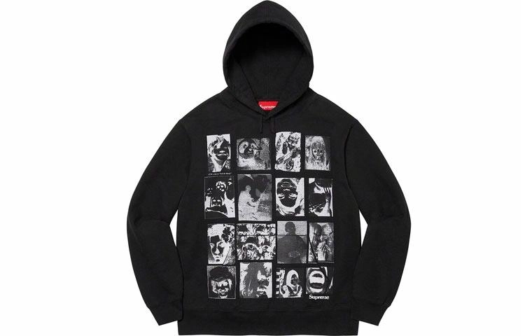 Supreme FW21 Week 7 Collage Grid Hooded Sweatshirt