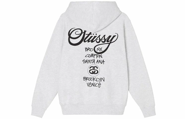 Stussy World Tour Hoodie Logo