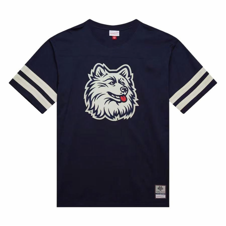 Mitchell Ness x NCAA UConn Huskies Vintage Logo Heavyweight Yoke T