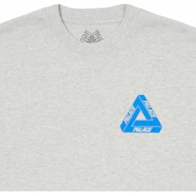 PALACE SS23 Tri-Twister T-Shirt Grey Marl LogoT
