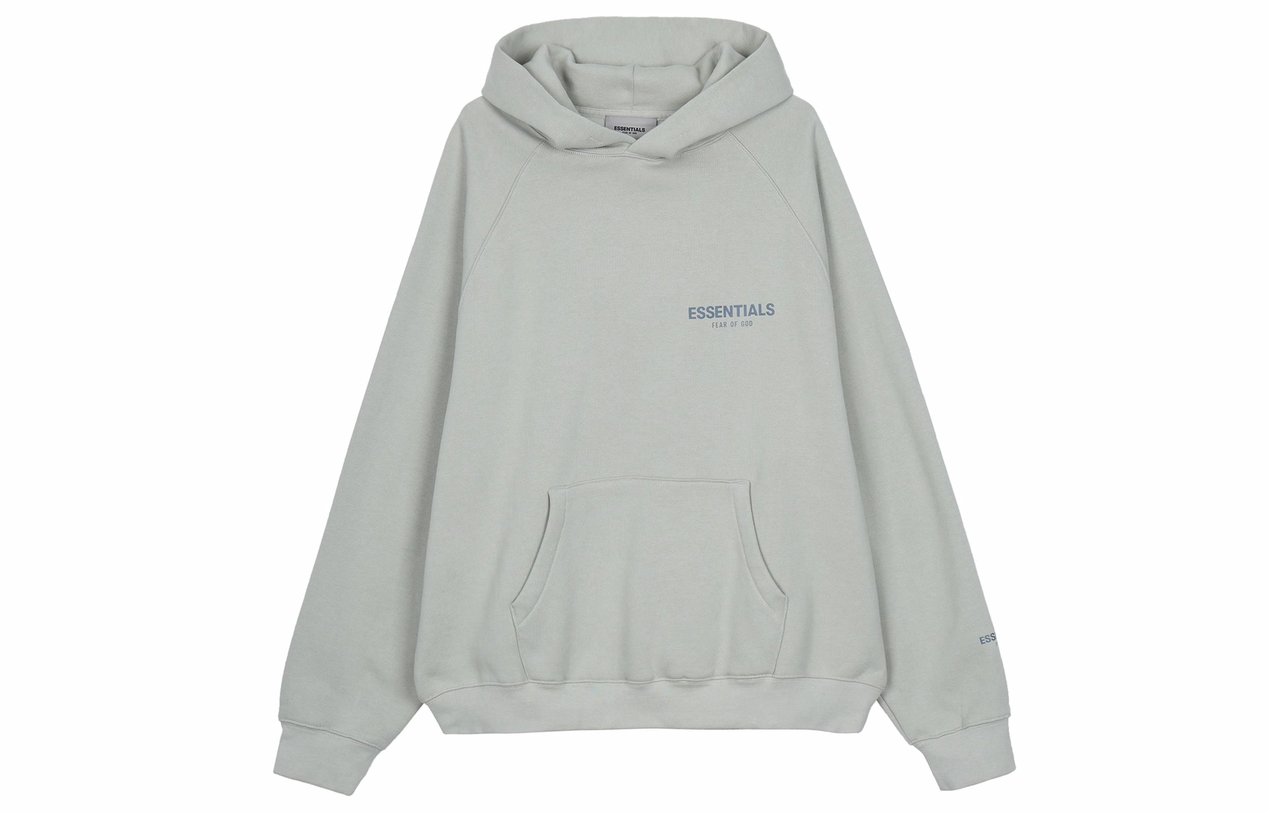 Fear of God Essentials Pullover Hoodie GreenConcrete Logo