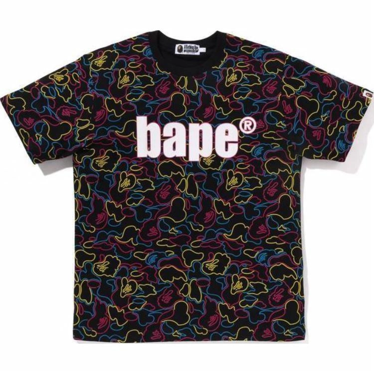 BAPE SS25 NEON CAMO T