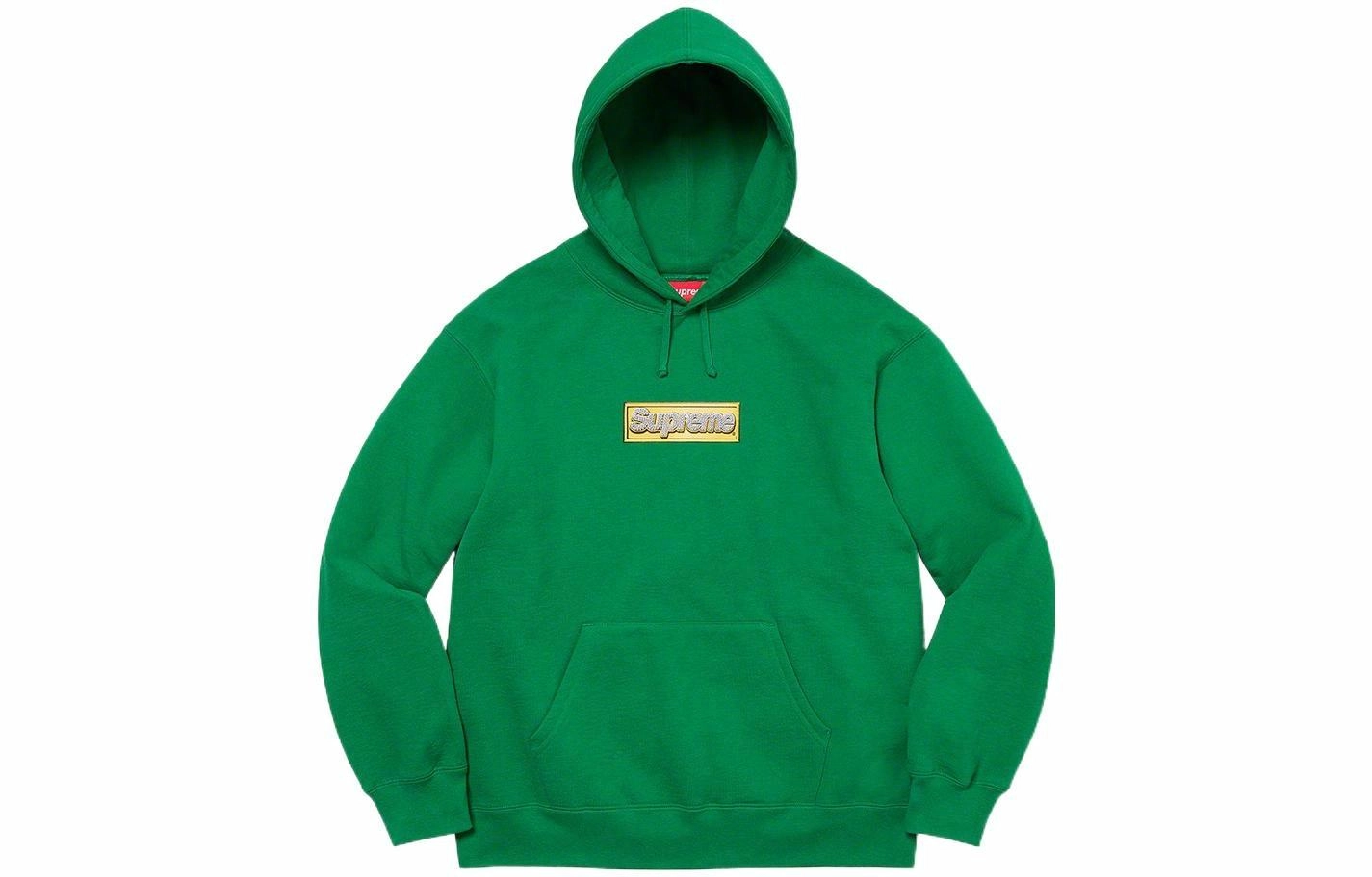Supreme SS22 Week 1 Bling Box Logo Hooded Sweatshirt Logo
