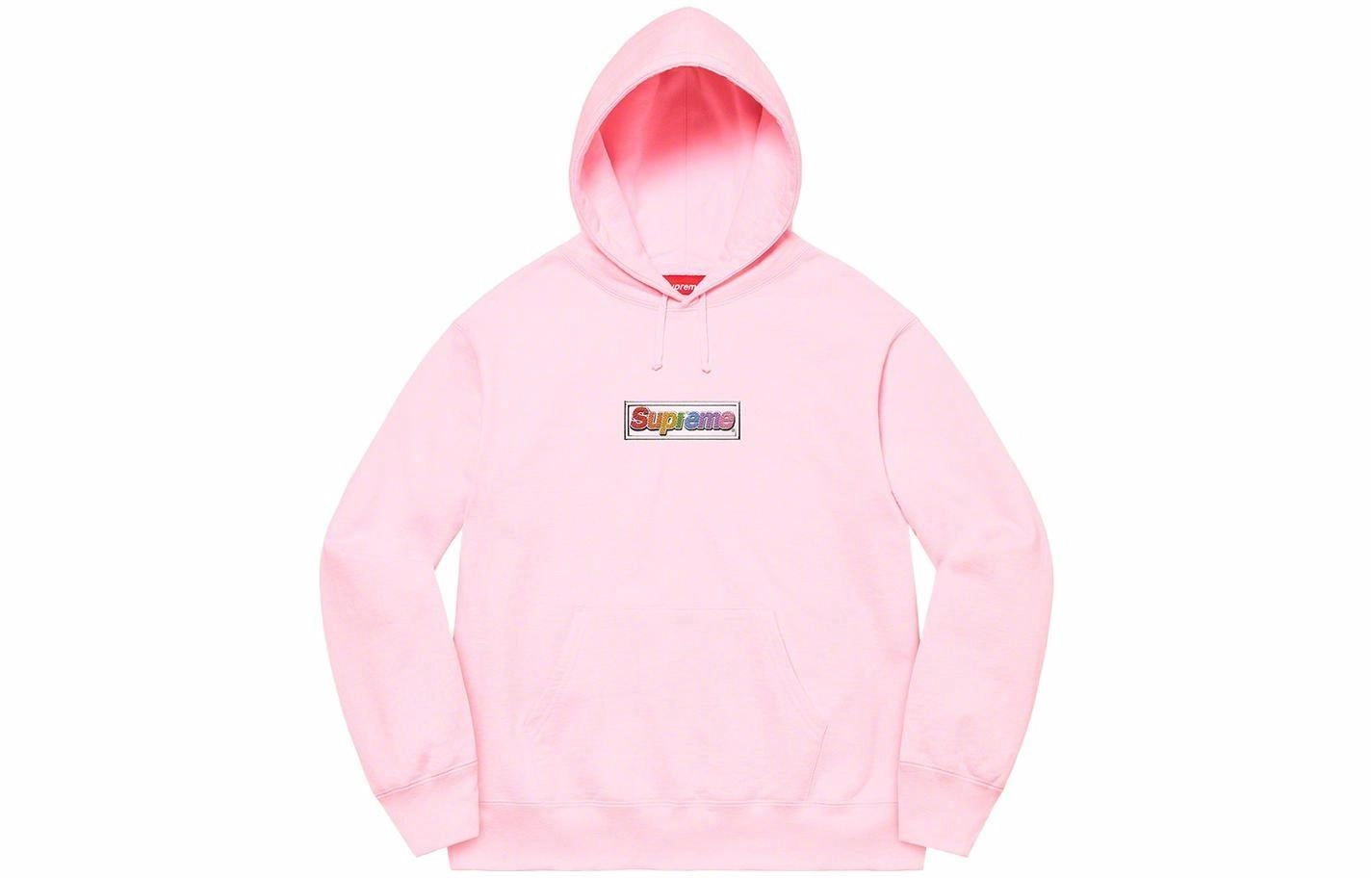 Supreme SS22 Week 1 Bling Box Logo Hooded Sweatshirt Logo