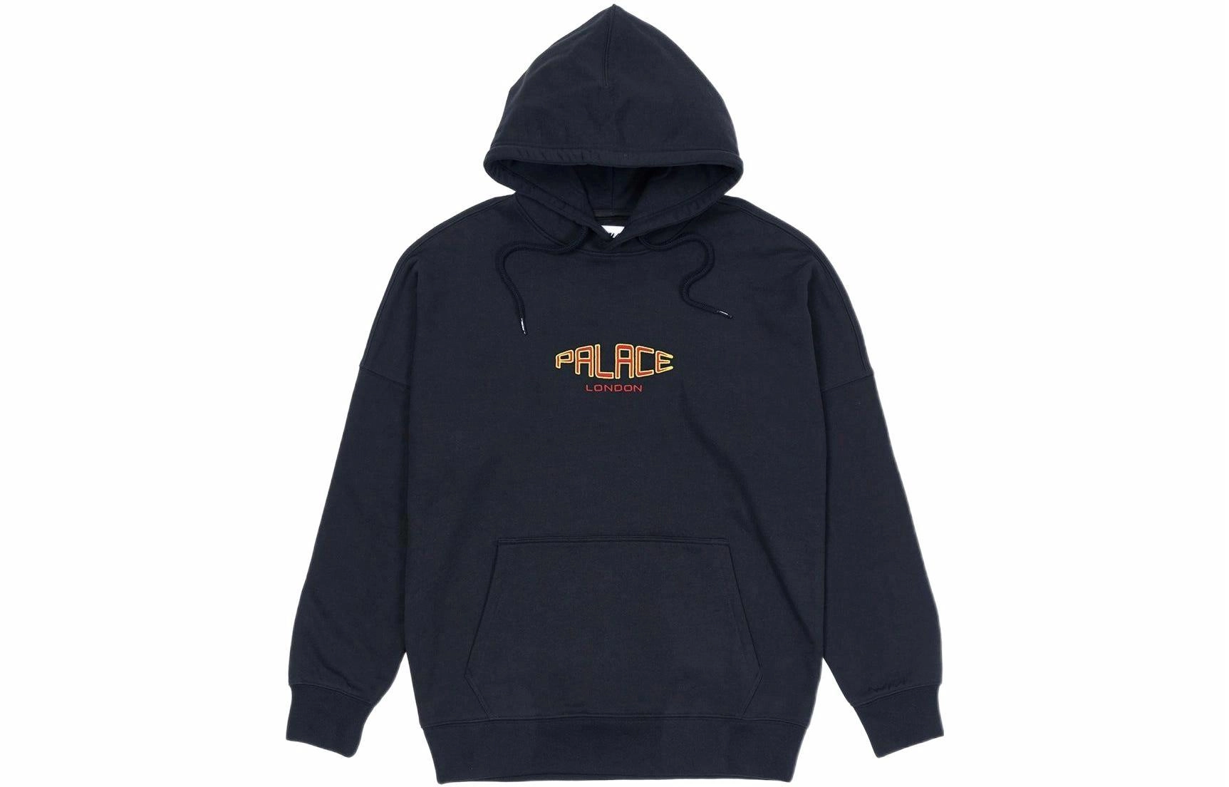 PALACE SS22 Spaced Logo Drop Shoulder Hood Navy Logo