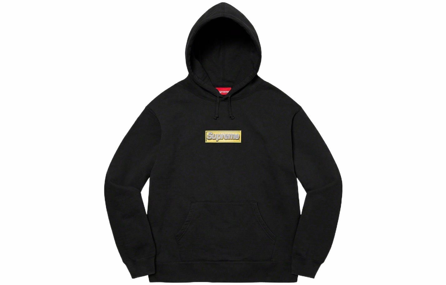 Supreme SS22 Week 1 Bling Box Logo Hooded Sweatshirt Logo
