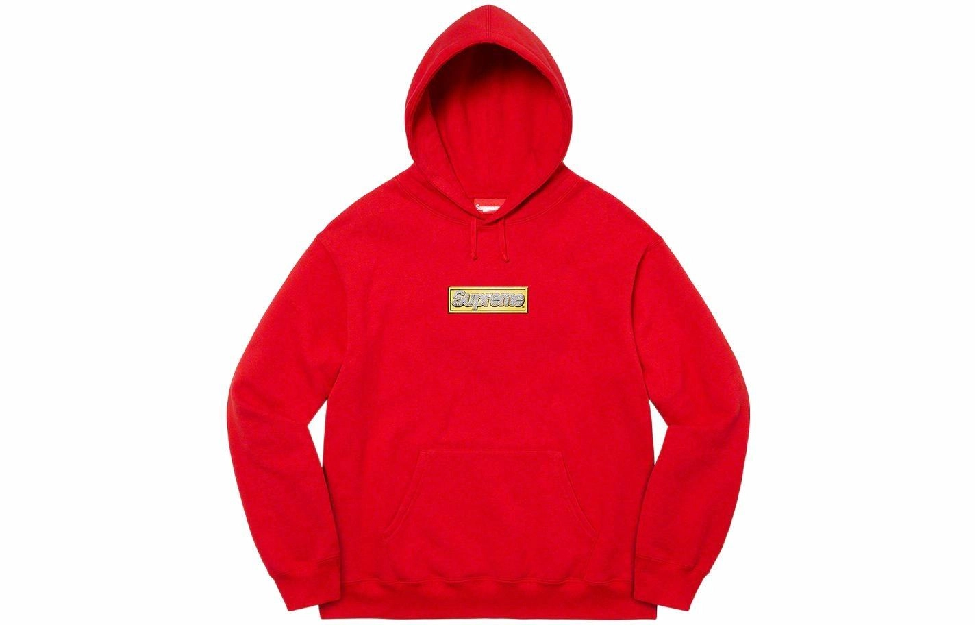 Supreme SS22 Week 1 Bling Box Logo Hooded Sweatshirt Logo