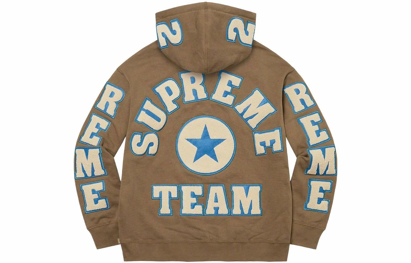 Supreme SS22 Week 1 Team Chenille Hooded Sweatshirt
