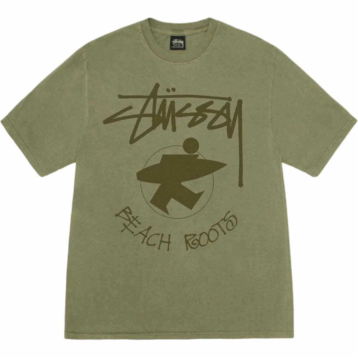 Stussy SS24 BEACH ROOTS TEE PIGMENT DYED logoT