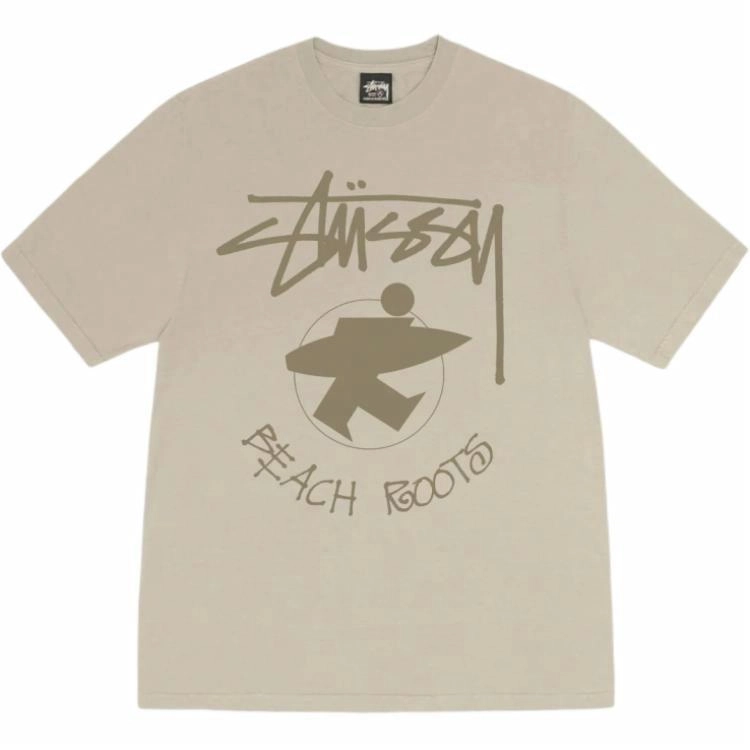 Stussy SS24 BEACH ROOTS TEE PIGMENT DYED logoT