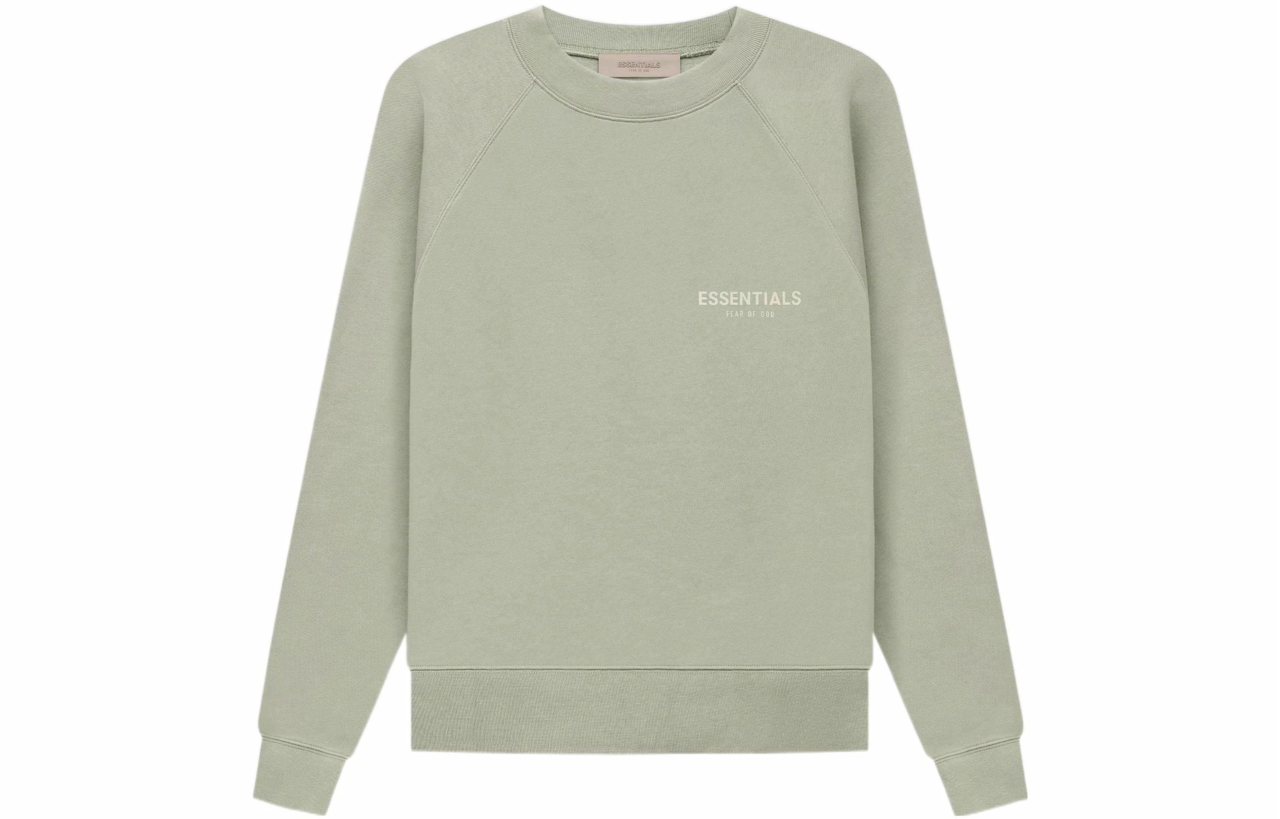 Fear of God Essentials SS22 Crewneck Seafoam Logo