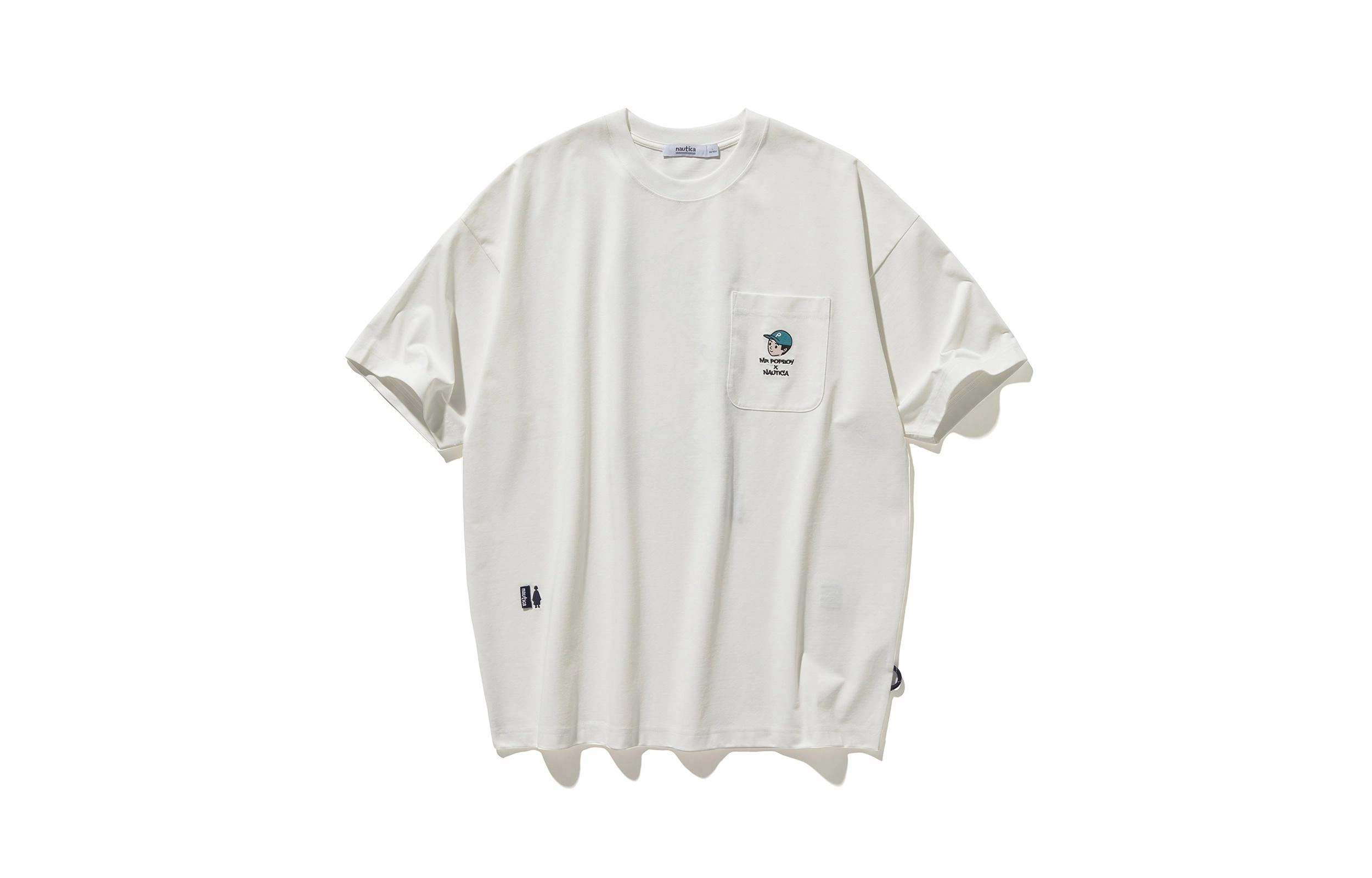 nautica white sail x POPBOY SS24 T