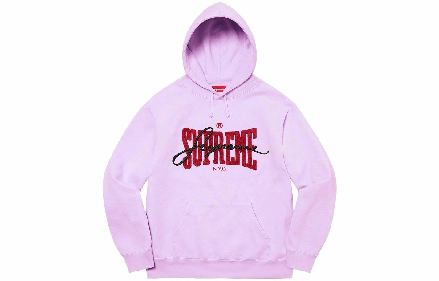 Supreme SS22 Week 5 Embroidered Chenille Hooded Sweatshirt