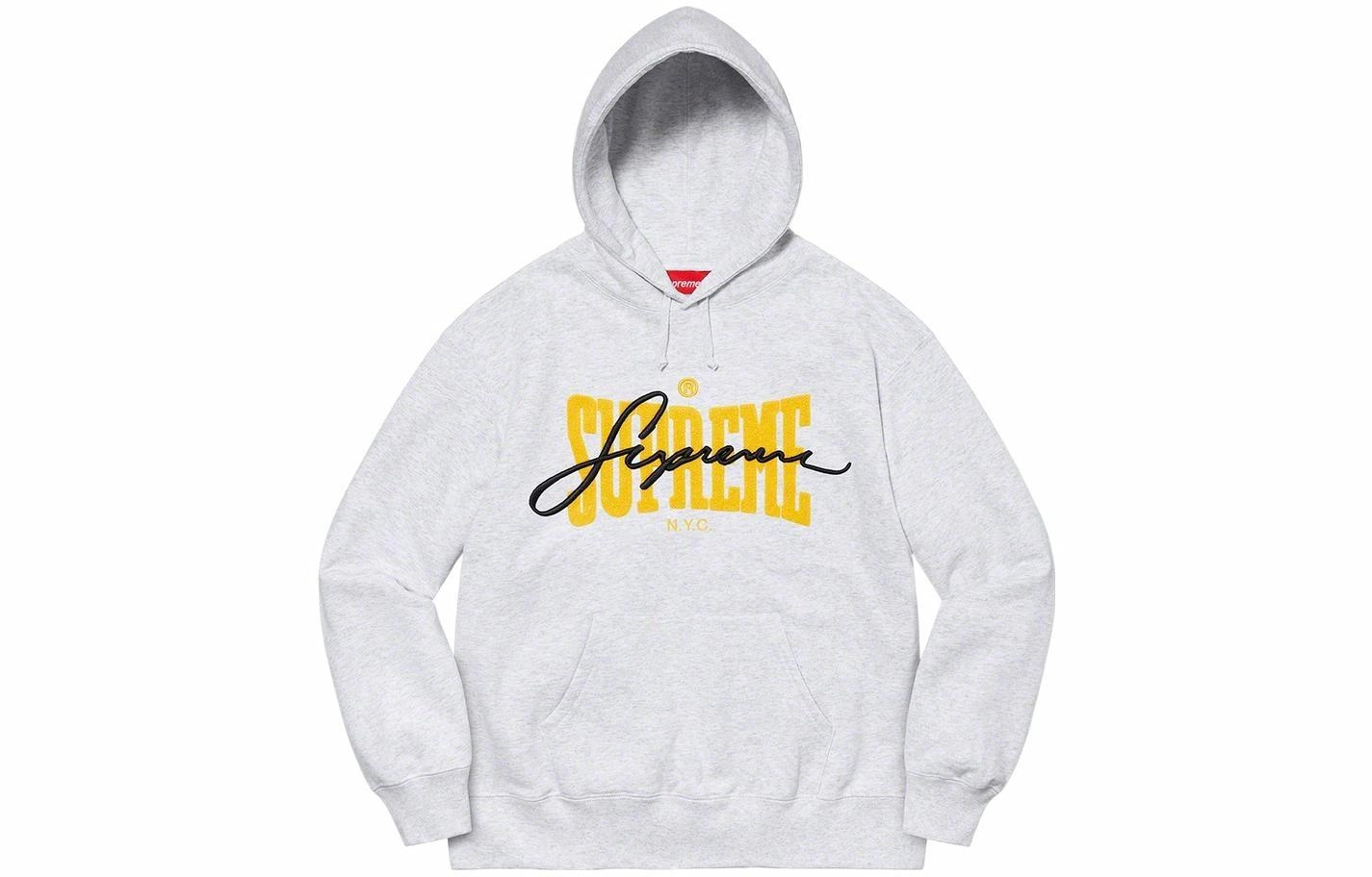 Supreme SS22 Week 5 Embroidered Chenille Hooded Sweatshirt