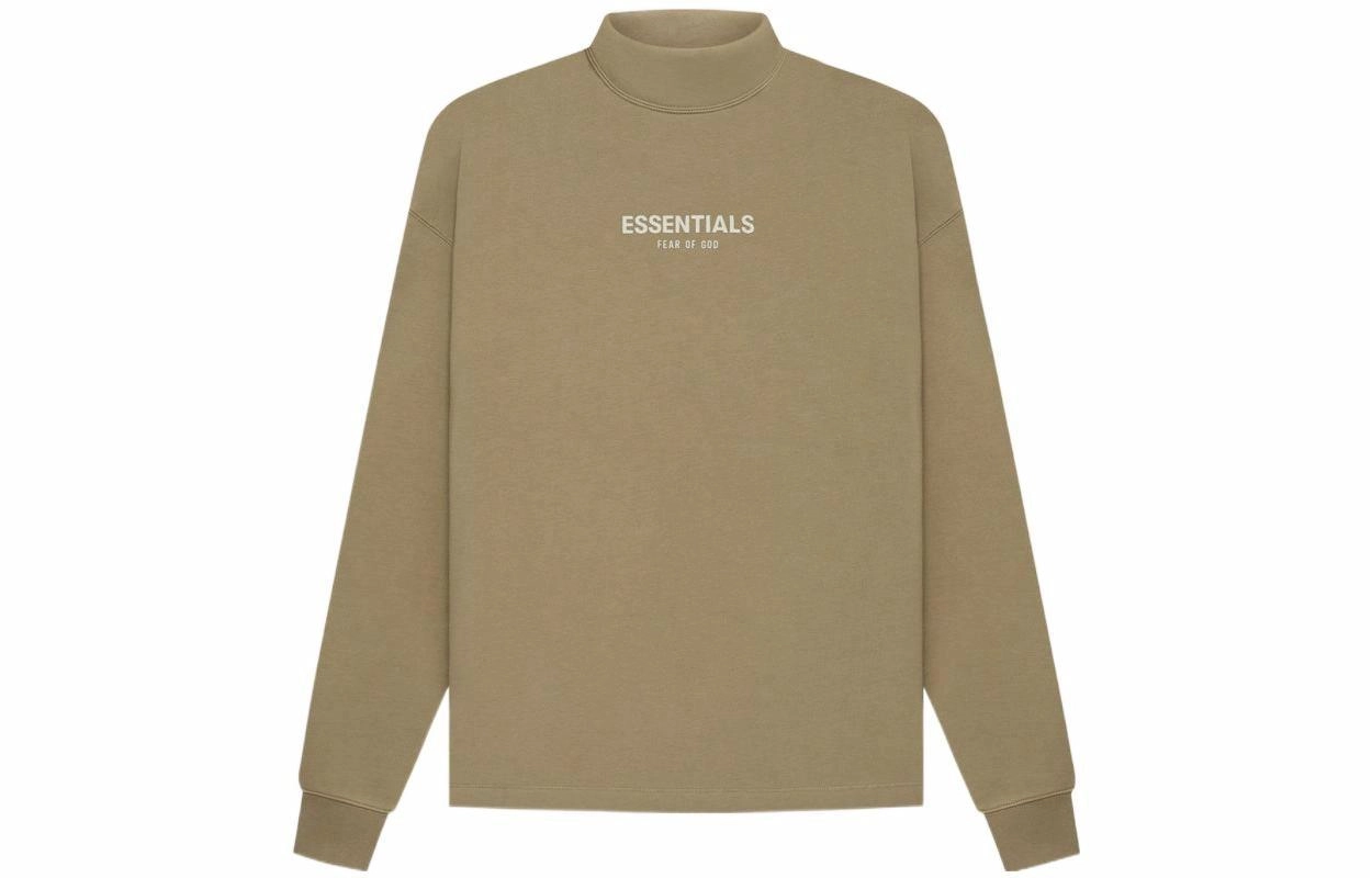 Fear of God Essentials SS22 Relaxed Mockneck Oak Logo