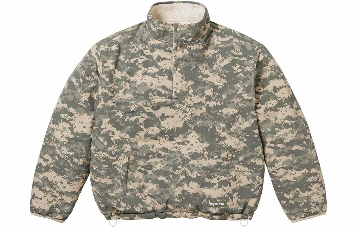 Supreme x Polartec FW23 WEEK15 SHEARLING REVERSIBLE PULLOVER