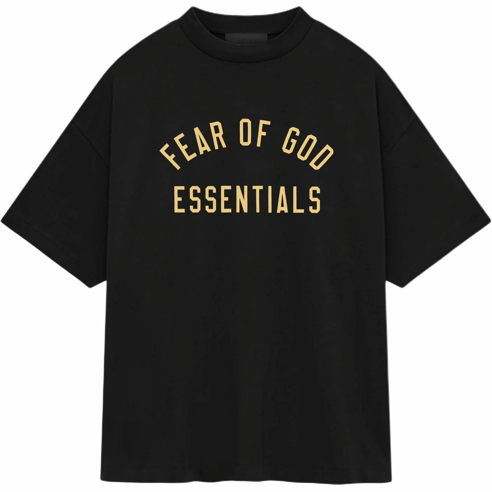 Fear of God Essentials Fall24 BACK TO SCHOOL Jersey Crewneck Tee LogoT BLACK