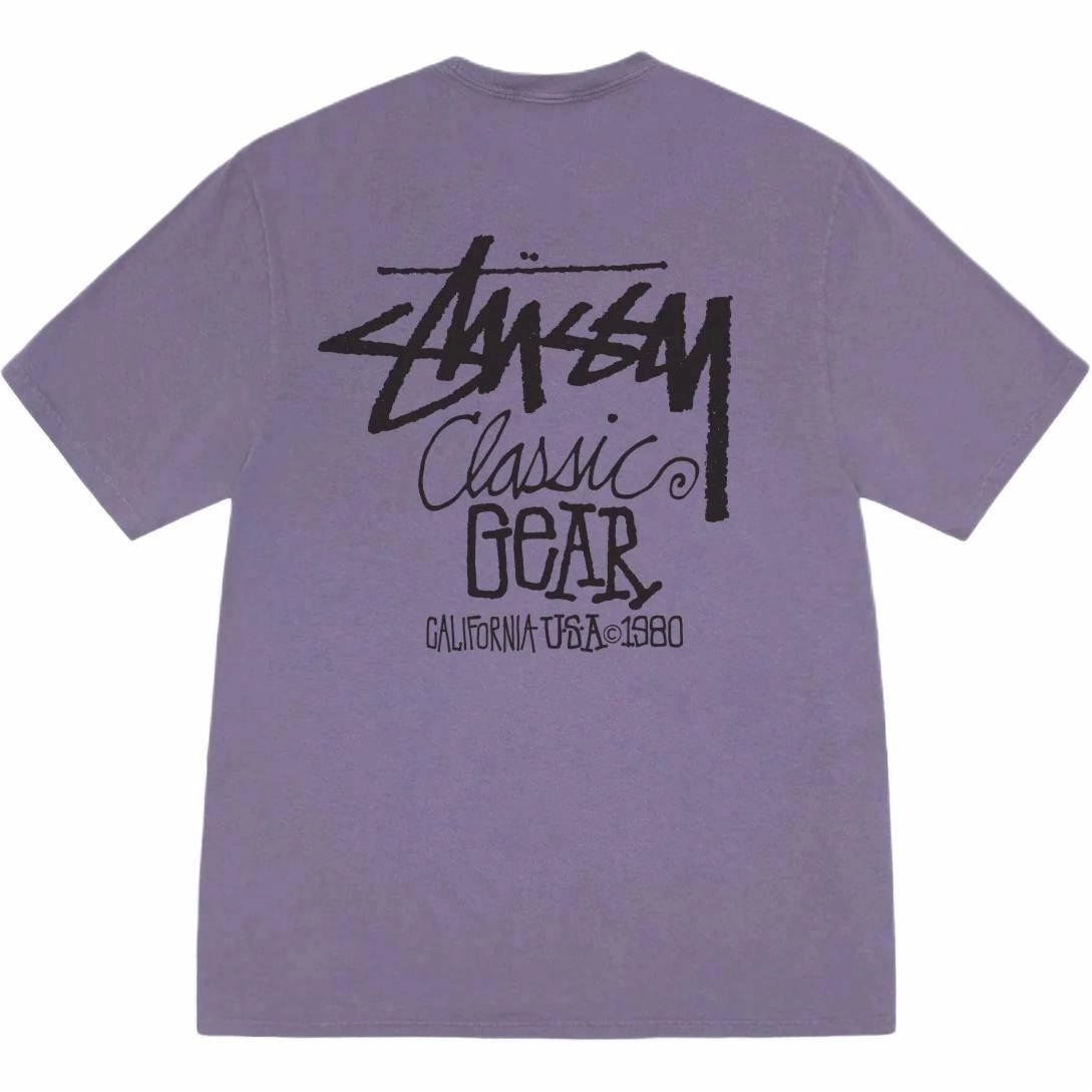 Stussy SS25 CLASSIC GEAR TEE PIGMENT DYED logoT