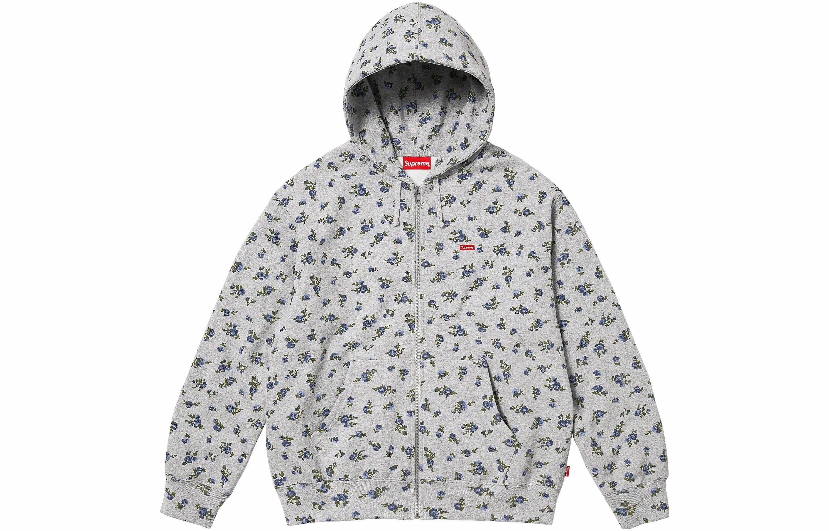 Supreme FW23 WEEK1 SMALL BOX ZIP UP HOODED SWEATSHIRT Logo