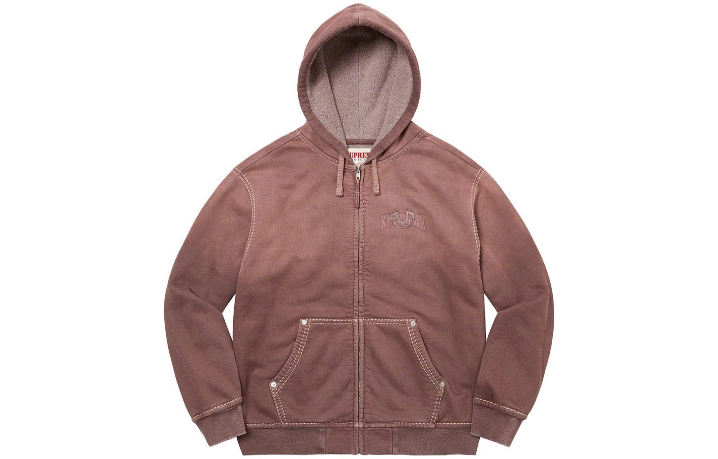 Supreme FW22 Week 14 x True Religion Zip Up Hooded Sweatshirt