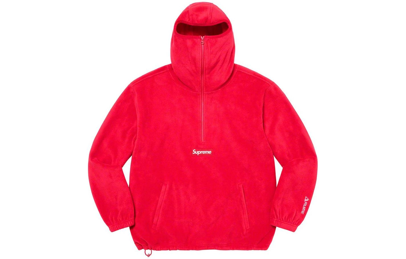 Supreme FW22 Week 14 x Polartec Facemask Half Zip Pullover